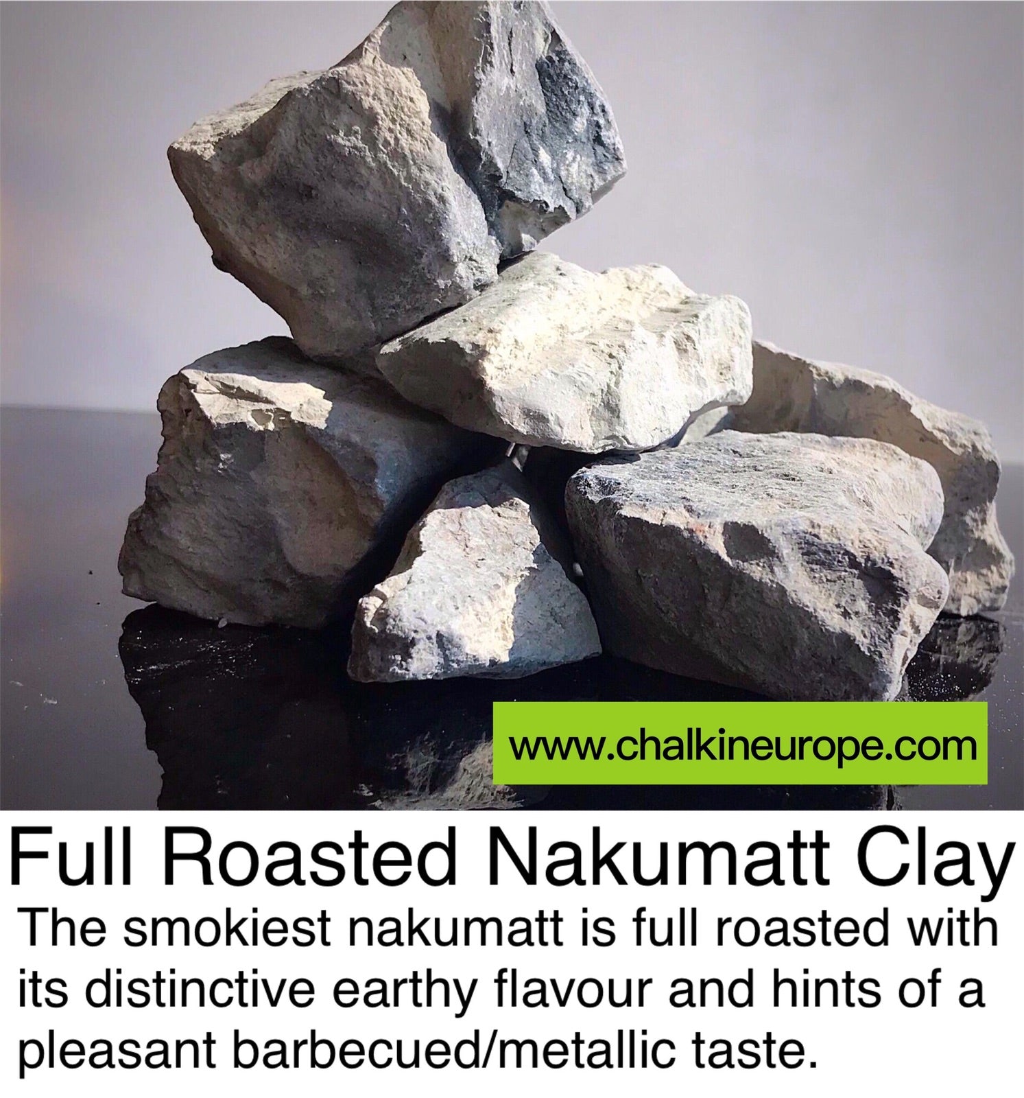 Roasted clay edible
