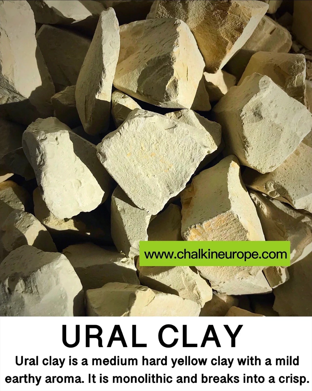 Ural clay edible clay - Chalkineurope