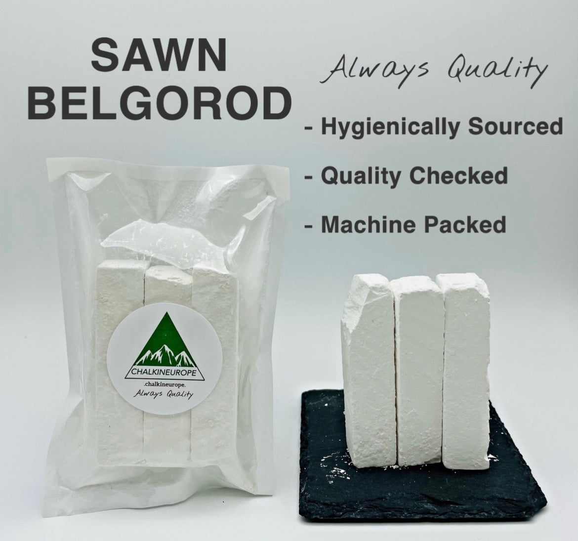Sawn belgorod chalk 