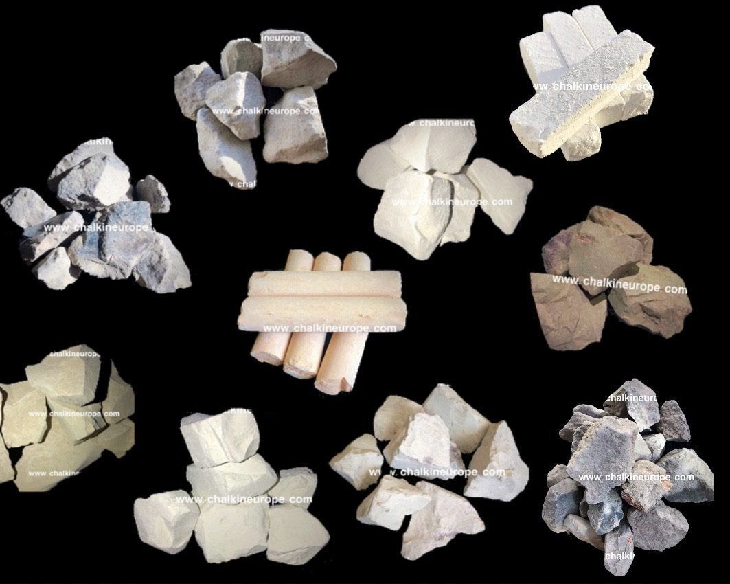 Edible clay samples - Chalkineurope